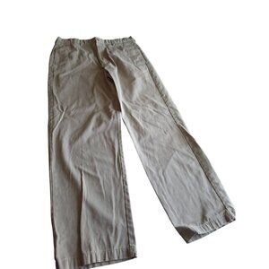 Izod American Chino Pants Mens Waist 35 Khaki Casual Wear